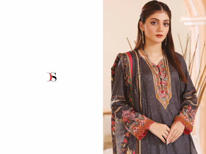 Firdous Lawn 24 By Deepsy Suits Embroidery Cotton Pakistani Suits Wholesale Shop In Surat